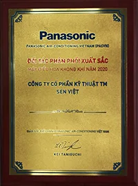 chứng nhận đại lý xuất sắc Panasonic