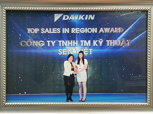 Chứng nhận đại lý triệu đô Daikin 2018