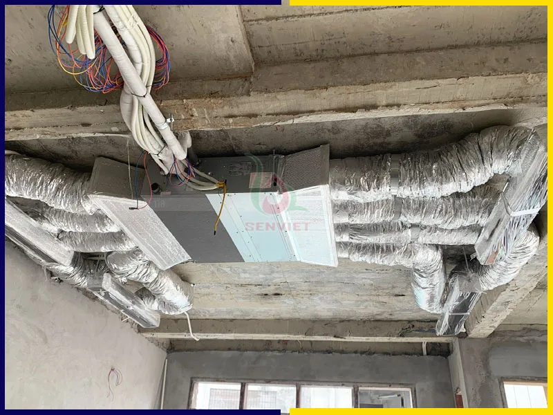 Dàn lạnh được lắp đặt âm trần