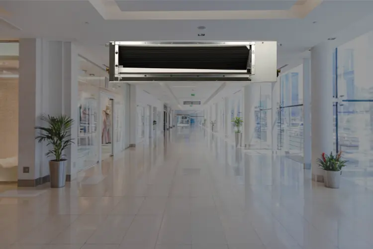 giải pháp dàn lạnh âm trần ống gió cho hệ thống cửa hàng