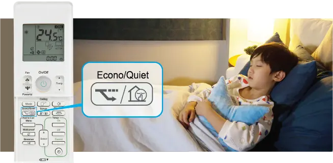 Hoạt động êm ái với chức năng Econo