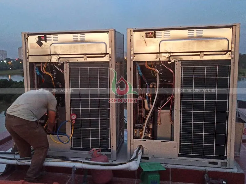 Lắp đặt hệ thống dàn nóng cho biệt thự liền kề Phú Lương Lắp đặt hệ thống dàn nóng cho biệt thự liền kề Phú Lương