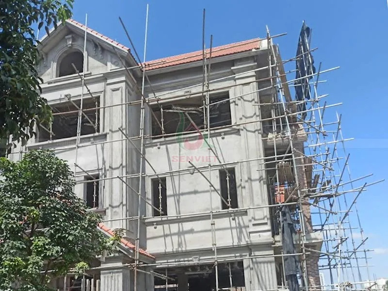 Biệt thự Phú Lương đang trong quá trình hoàn thiện phần thô Biệt thự Phú Lương đang trong quá trình hoàn thiện phần thô