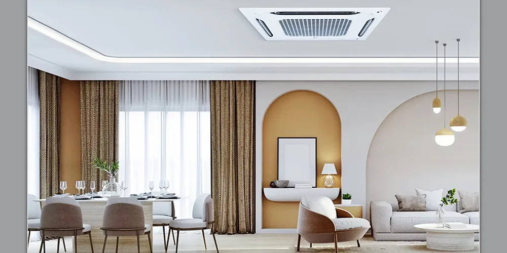 Dàn lạnh cassette âm trần được lắp đặt cho chung cư Dàn lạnh cassette âm trần được lắp đặt cho chung cư