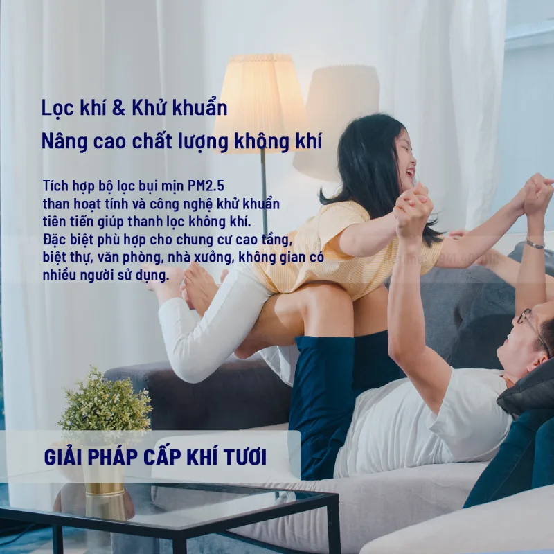 Giải pháp cấp khí tươi và lọc khí Sen Việt