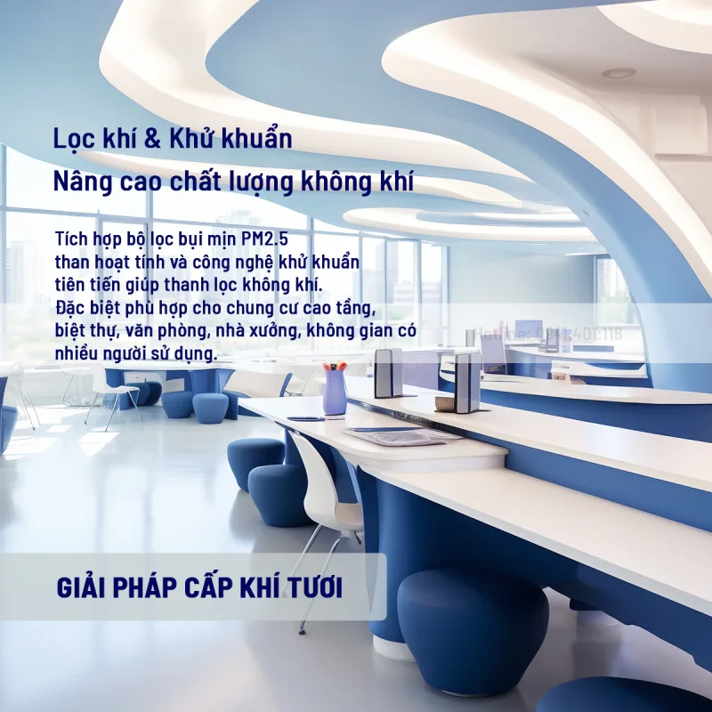 Giải pháp cấp khí tươi cho văn phòng