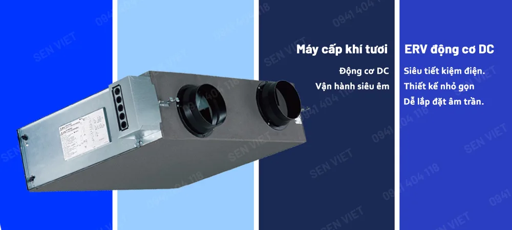 Máy cấp khí thu hồi nhiệt ERV-DC